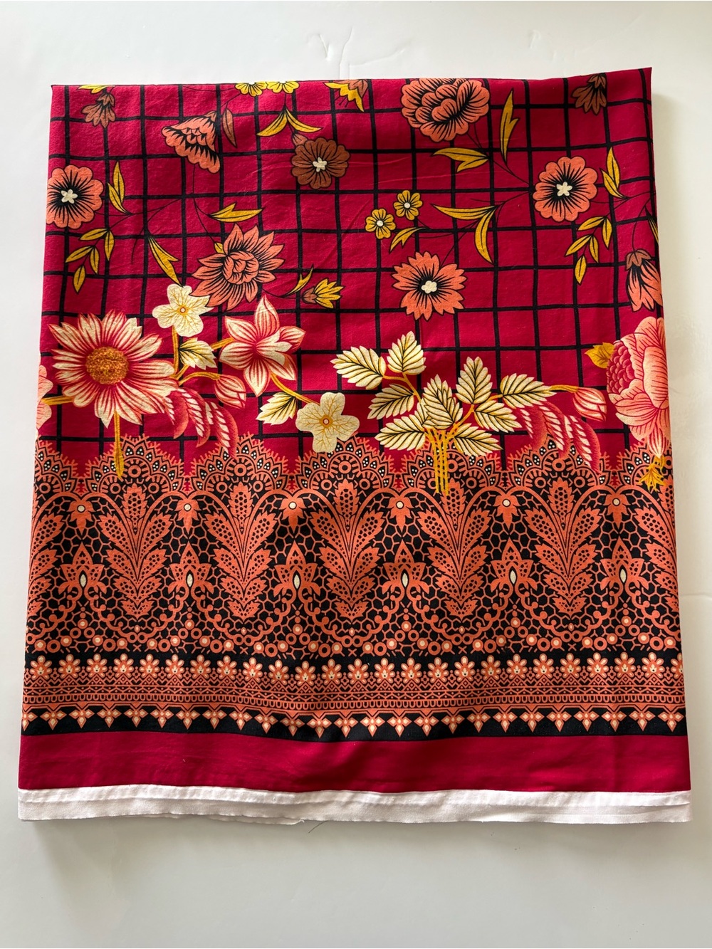 NWOT Pakistani Designer Zeen Unstitched Fabric Panel
